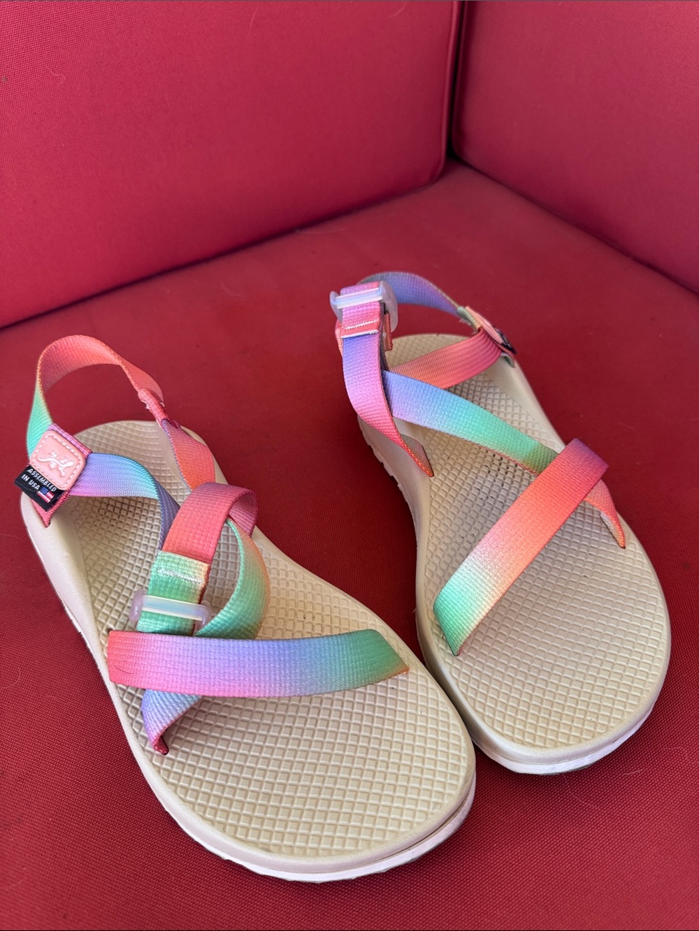 Chaco Women’s Multicolor Rainbow Strap Sandals